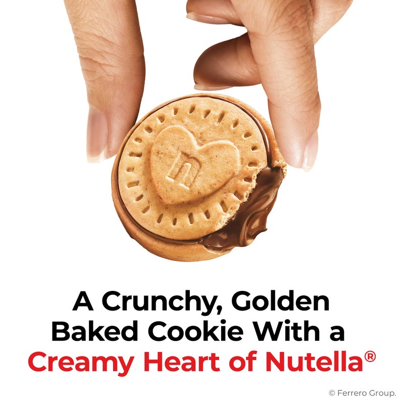 Nutella بسكويت نوتيلا محشي بكريمة نوتيلا بندق، عبوة وجبة خفيفة، 9.7 أونصة - Image 2